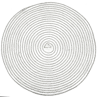 Салфетка сервировочная плейсмат 38 см Аjouré серебро Nouvelle Daily