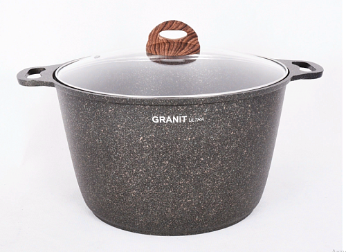 Кастрюля 10л со стек. кр Granit ultra Original Кукмара