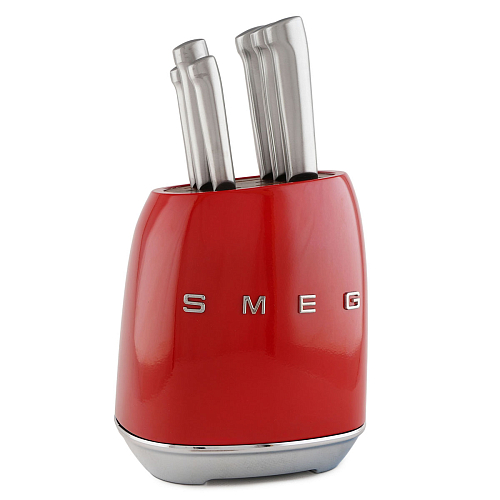 Smeg набор ножей красный Smeg