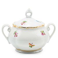 Сахарница 250мл Мелкие цветы широкая кайма слонов/к Jeremy