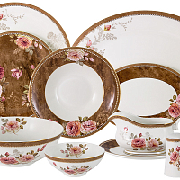 Сервиз столовый 6пер 27пр Английская роза Emily Anna Lafarg 
