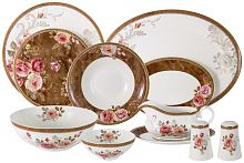 Сервиз столовый 6пер 27пр Английская роза Emily Anna Lafarg 