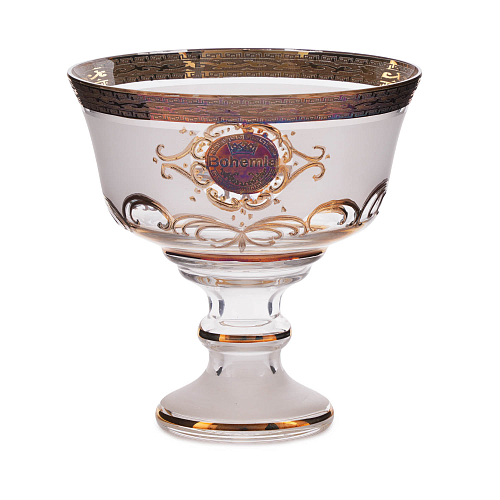 Конфетница 13см Bohemia золото Balvinglass