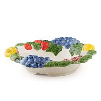 Блюдо овальное 33см Фрукты Annaluma