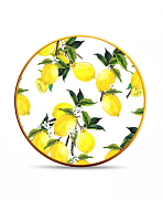 Набор тарелок 25см 6шт Lemon White