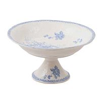 Фруктовница 23см на ножке Blue Flowers