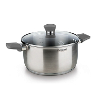 Кастрюля 20см 2,8л серые ручки Strike Rondell
