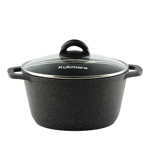 Кастрюля 4,5л с крышкой Granit black Кукмара Кастрюля 4,5л с крышкой Granit black Кукмара