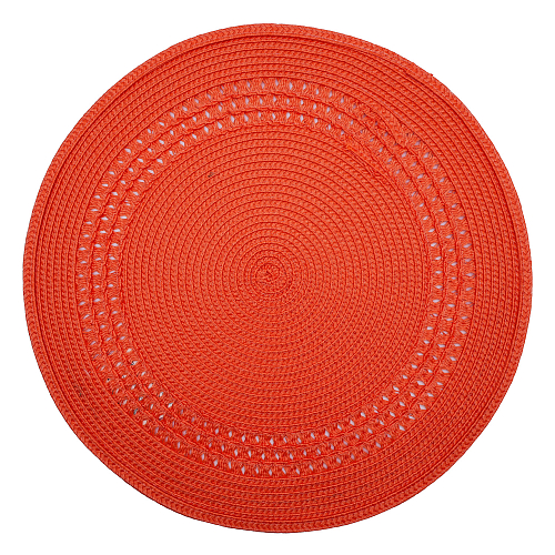 Салфетка сервировочная на стол 38см Оскар оранжевый Доляна