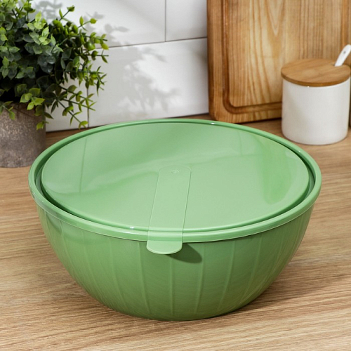 Салатник с крышкой 5л Fiesta, микс