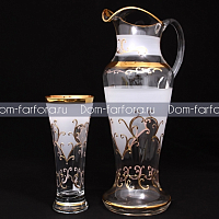 Набор 7пр графин и стаканы Арабский узор с/ф Х-ка золото Balvinglass