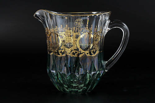 Графин Timon s.r.l. Adagio jug green gold