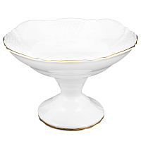 Конфетница н/н 23см Белый узор Bernadotte