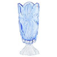 Ваза на ножке 36,5см Flora blue Aurum Crystal