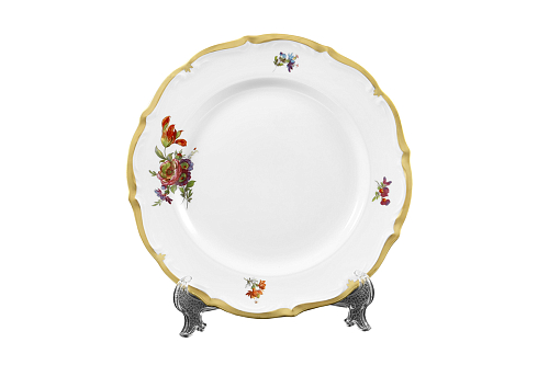 Набор тарелок 25см 6шт Мейсенский букет