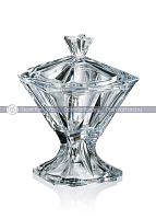 Конфетница 26см на ножке с крышкой Metropoliten Crystalite Bohemia