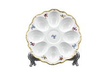 Поднос для яиц 20см Мейсенский цветок Queen's Crown