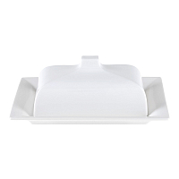 Масленка с крышкой 21см Royal White Tudor