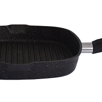 Сковорода-гриль 28см квадр со с/ручкой Granit ultra Original Кукмара