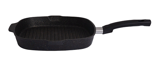 Сковорода-гриль 28см квадр со с/ручкой Granit ultra Original Кукмара