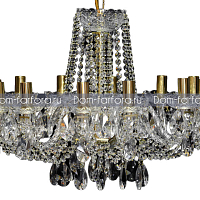 Люстра 12 рожковая золотые плафоны 4004 669 SWWZS