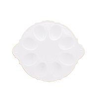 Поднос для яиц 25см Белый узор Bernadotte