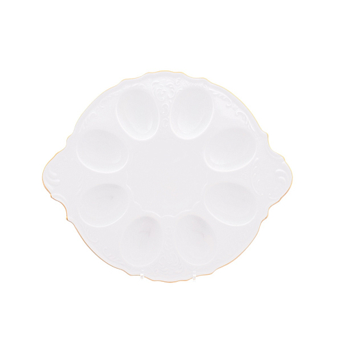Поднос для яиц 25см Белый узор Bernadotte