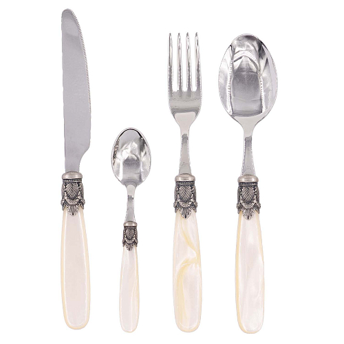 Набор столовых приборов 24пр Ischia Antique Shampagne Steel Domus Design