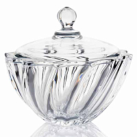 Конфетница 19см с крышкой Scallop Crystalite Bohemia