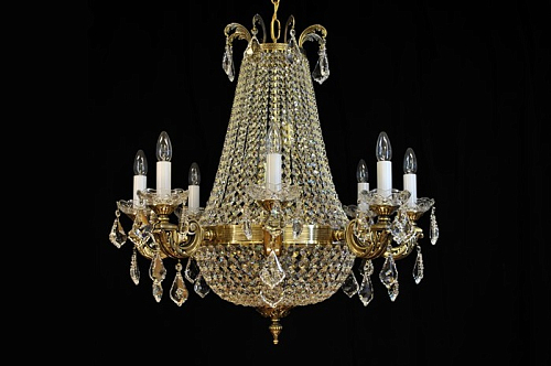 Люстра 14 рожковая золото Royal Bohemia