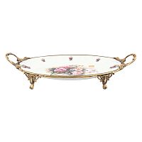 Поднос на ножках 46*24*8см с ручками Розы Paniz