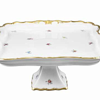 Поднос 34*29см н/н Мейсенский цветок Queen's Crown 