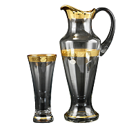 Набор 7пр графин и стаканы Kytka золото Balvinglass