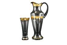 Набор 7пр графин и стаканы Kytka золото Balvinglass