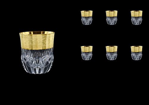 Набор стаканов 350мл 6шт Allegro Golden Embossed Decor