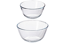 Набор салатников 21см 17см 2шт Crystal glass