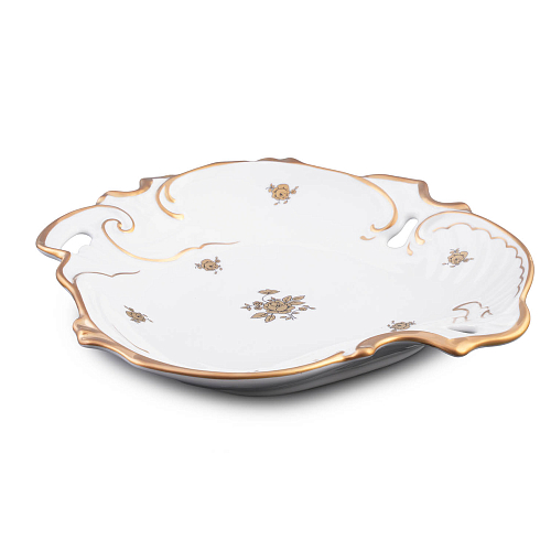 Поднос 31см ракушка Золотая Роза Queen's Crown