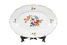 Блюдо овальное 32см 1шт Полевой цветок