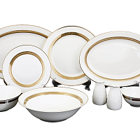 Столовый сервиз на 12 персон 43 предмета Золотая лента Repast