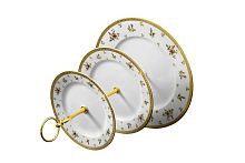 Горка 3х ярусная Constanza Creme Primavera Gold Falkenporzellan