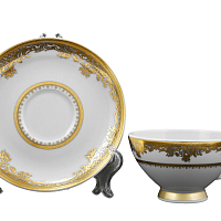 Набор чайных пар 155мл 6шт Creme Gold 9077 Falkenporzellan