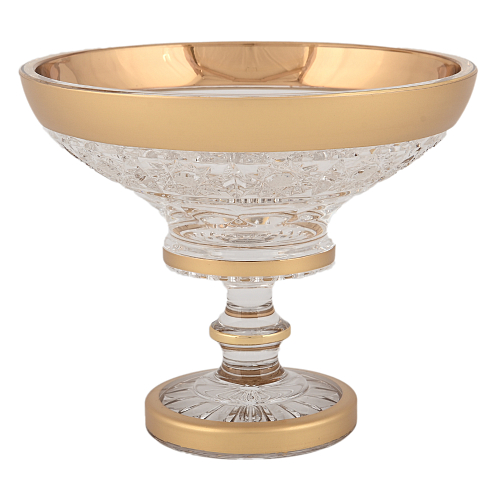 Конфетница 155мл хрусталь с золотом Конфетница 155мл хрусталь с золотом