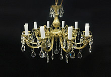 Люстра 10 рожковая золото Royal Bohemia
