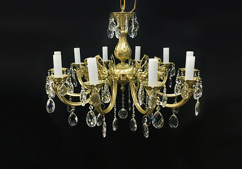 Люстра 10 рожковая золото Royal Bohemia