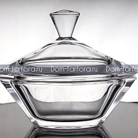 Конфетница 18,5см с крышкой Gondolino Crystalite Bohemia