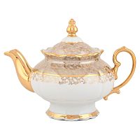 Чайник 0,9л 1шт Аристократ Бежевый лист Queen's Crown