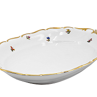 Блюдо для хлеба 36см 1шт Мелкие цветы широкая кайма Jeremy