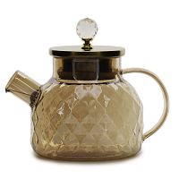 Чайник 1л с крышкой медовый