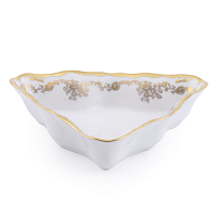 Салатник треугольный 19см 1шт Кастел Queen's Crown