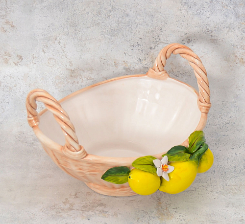 Фруктовница 27см Лимоны Orgia с ручками